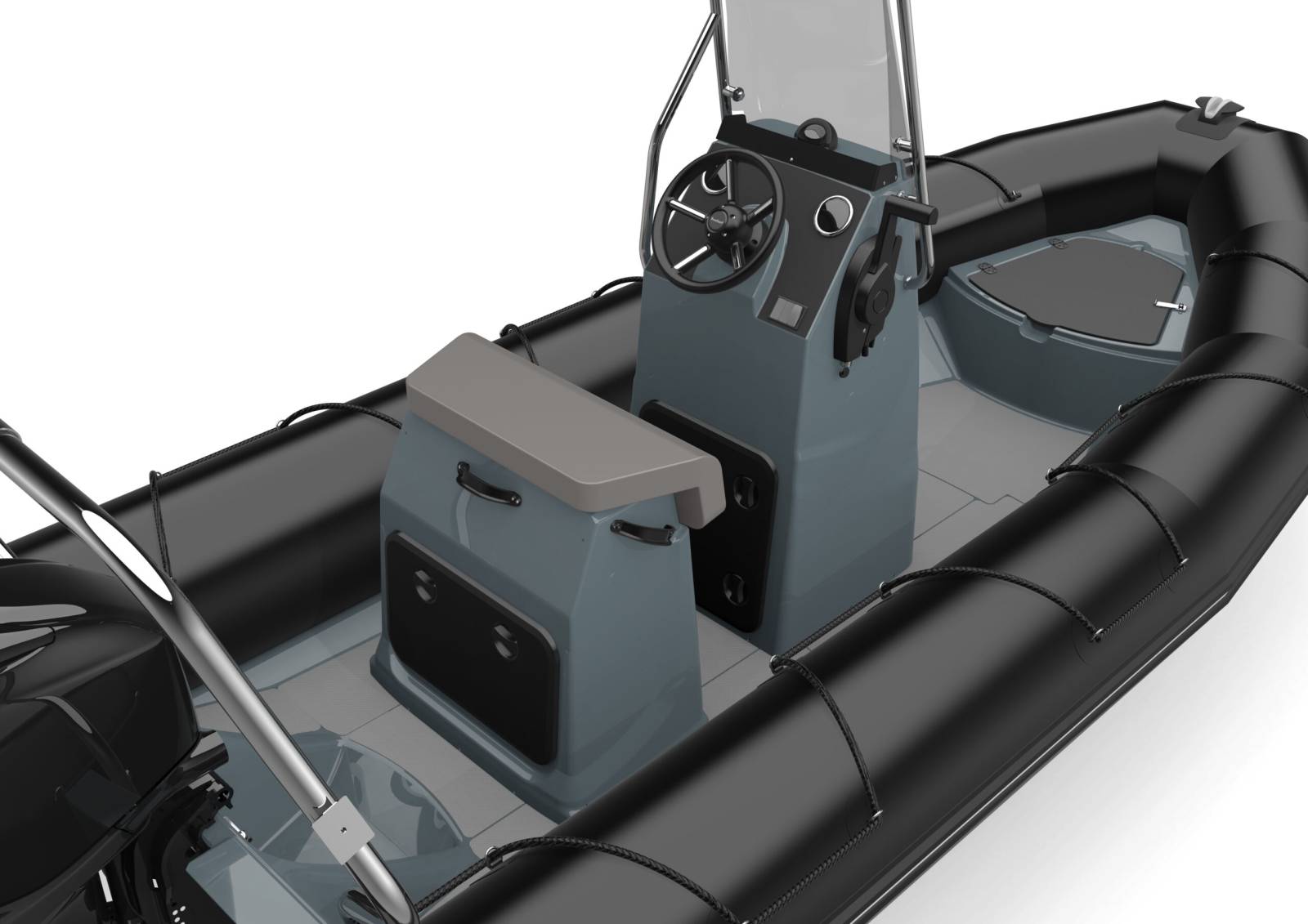 PACK BATEAU SEMI RIGIDE BOMBARD EXPLORER 500 GRIS OU NOIR + YAMAHA F50 HETL + REMORQUE PRIX 18 990 €